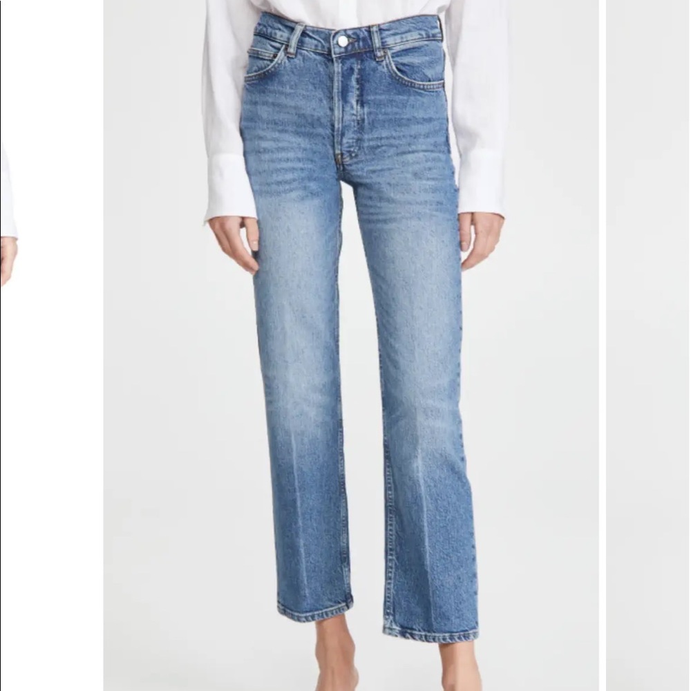 Reformation Juliet High Straight Relaxed Jeans in Malta Wash